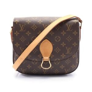 Louis Vuitton Saint Cloud Shoulder Bag Canvas Leather Monogram Brown